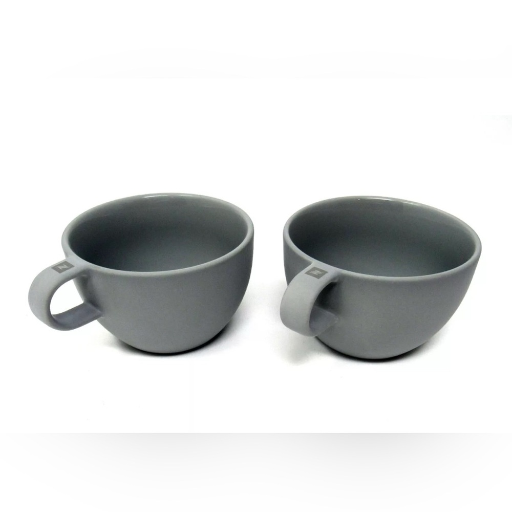 Nespresso Barista Big Game Collection Cappuccino Two Cups Medium Grey